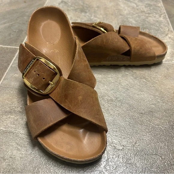 Birkenstock Siena Big Buckle Oiled Leather 🤎—Size 6-6.5 - Picture 3 of 15